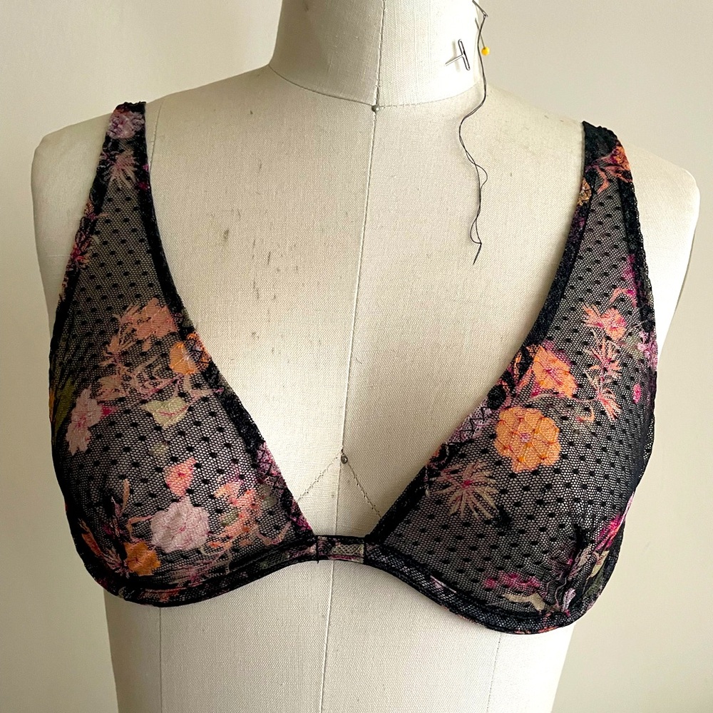 Laced Floral Bra